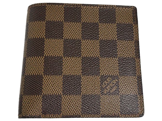 Portefeuille bifold Damier marron Louis Vuitton