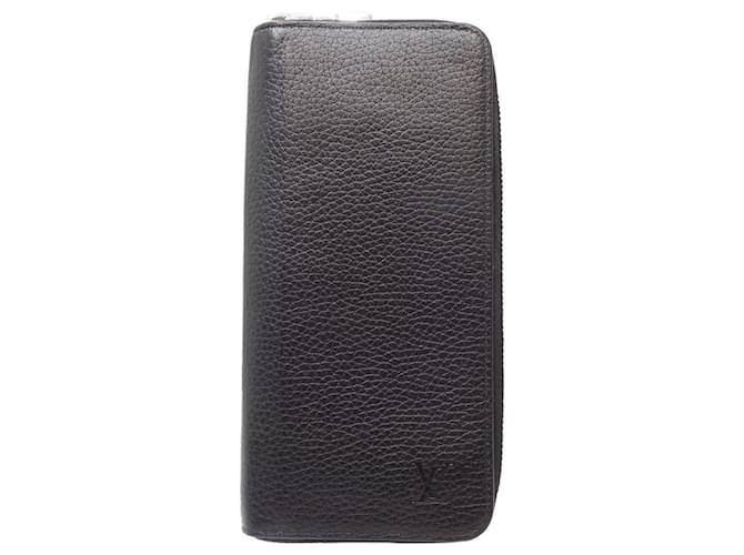 Louis Vuitton Zippy Wallet in Black Taurillon Leather  ref.1507092