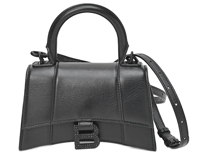 Balenciaga Hourglass XS Handbag Black Leather  ref.1507120