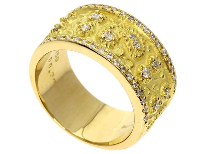 Céline Celine 18K Yellow Gold Diamond Anniversary Ring  ref.1507126