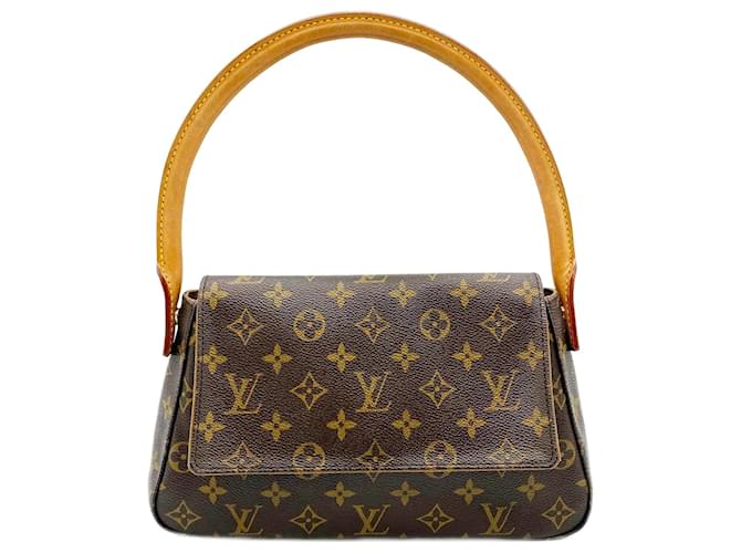 Borsa a Spalla Monogram Looping Louis Vuitton Marrone Plastica  ref.1507258