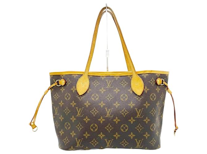 Sac tote Monogram Neverfull PM de Louis Vuitton Plastique Marron  ref.1507273