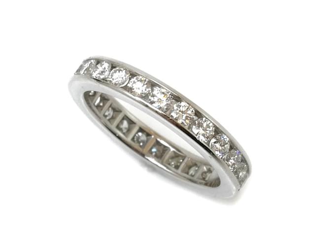 Anel de banda de diamante em platina Tiffany & Co.  ref.1507338