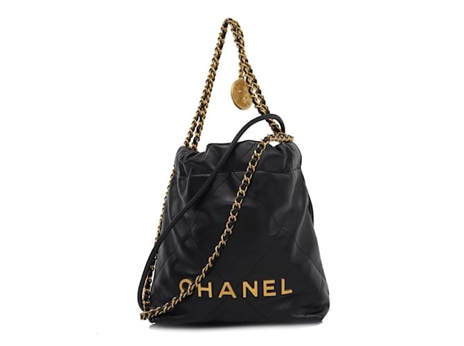 Chanel Black Lambskin Shoulder Bag Leather ref.1507343 - Joli Closet