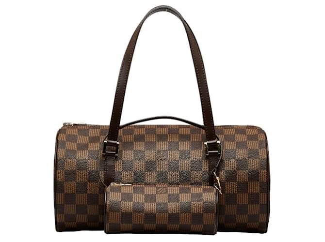 Sac à main Louis Vuitton Damier Ebene Papillon Cuir Plastique Damier ebène  ref.1507438