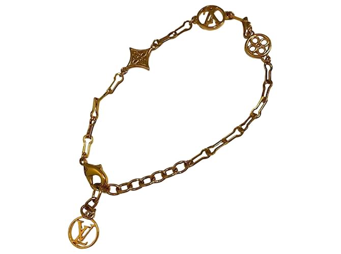 Bracelet charm Louis Vuitton Monogram Forever Young Plaqué or Doré  ref.1507530