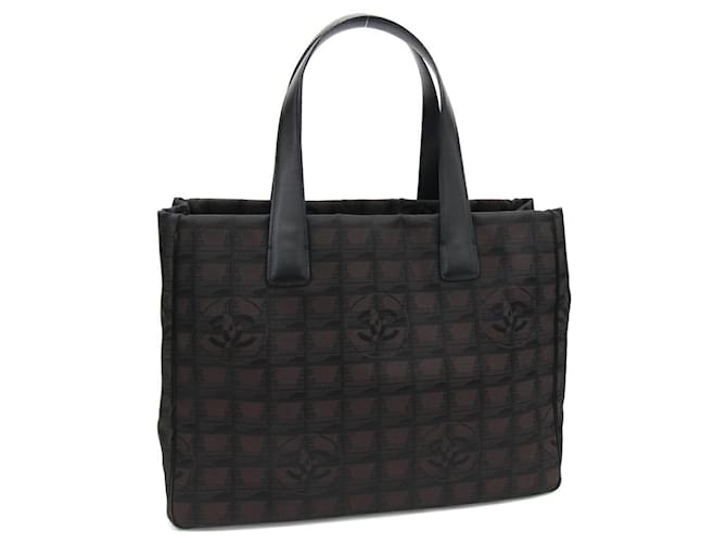 Sac tote de la nouvelle ligne de voyage Chanel Cuir Toile  ref.1507866