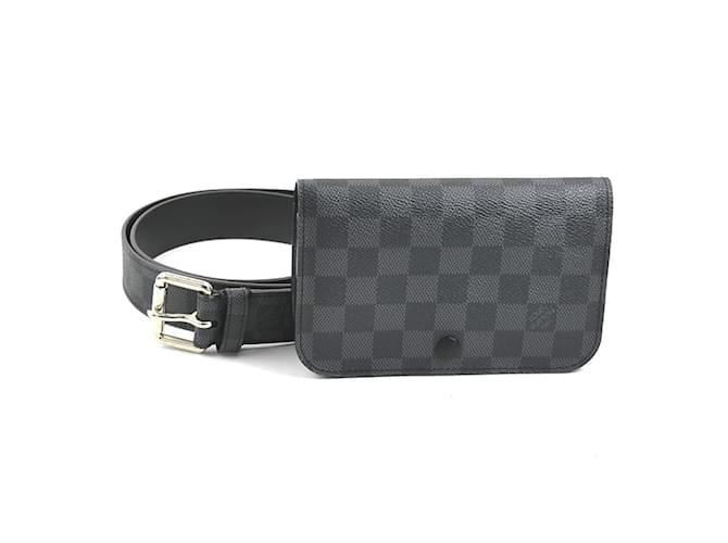 Louis Vuitton Damier Graphite Fanny Pack Dark grey Cloth  ref.1507875