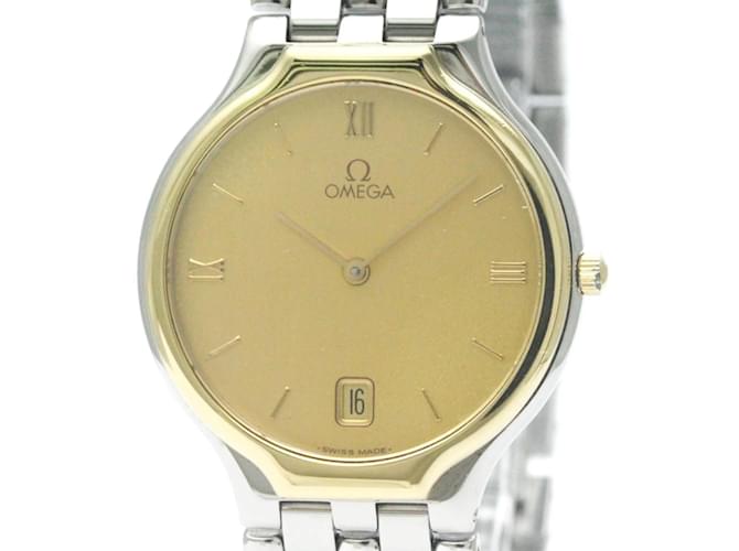 Omega De Ville K18 Gold Steel Quartz Men's Watch  ref.1507948