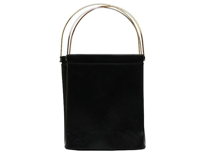 Sac à main Cartier Trinity en cuir noir et or Doré  ref.1508220