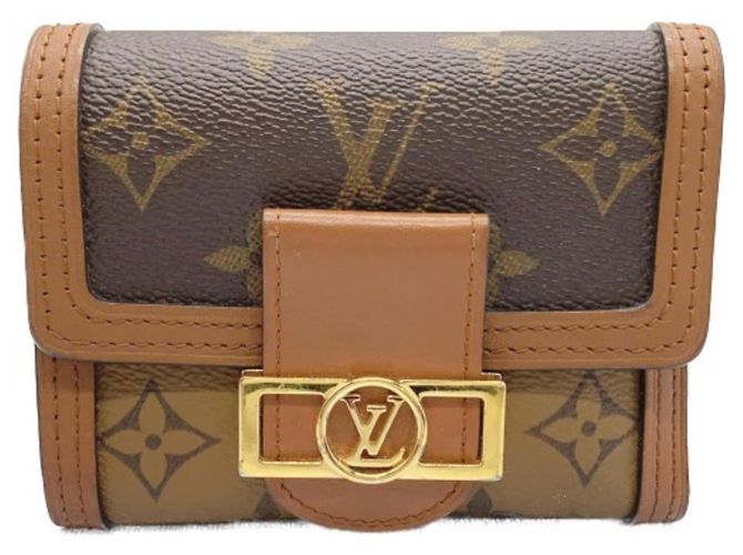 Portafoglio compatto Dauphine Monogram Louis Vuitton Marrone