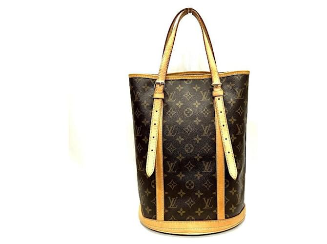 Louis Vuitton Monogram Bucket GM M42236 Tasche mit Pouch Braun 