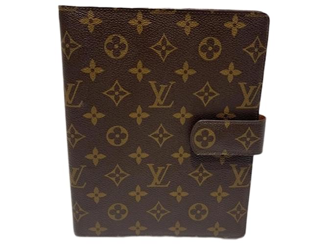 Couverture de carnet Monogram Louis Vuitton Cuir vernis Marron Monogramme  ref.1508304