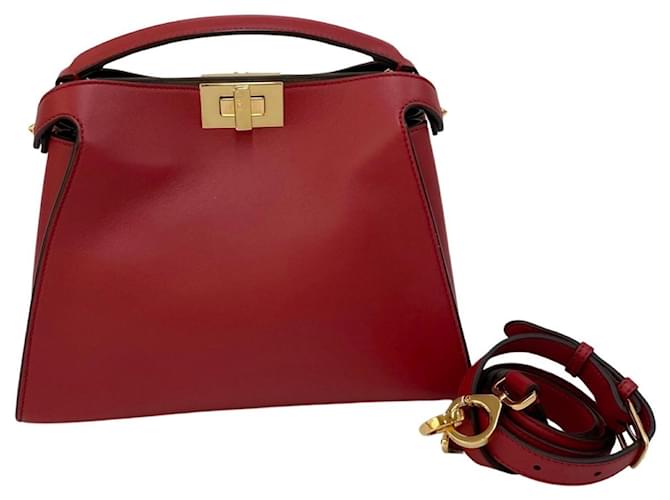 Fendi red shoulder bag sale