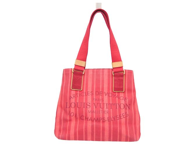 Sac Tote Louis Vuitton Plan Soleil Capas PM M94146 Toile Rouge  ref.1508425