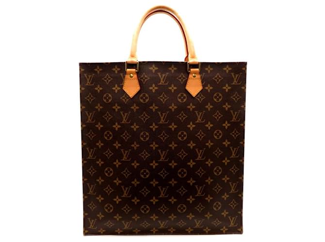 Sac Pla Tote Louis Vuitton Cuir vernis Marron  ref.1508477