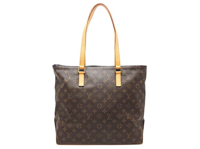 Sac tote Cava Mezzo Louis Vuitton Cuir vernis Damier ebène  ref.1508478