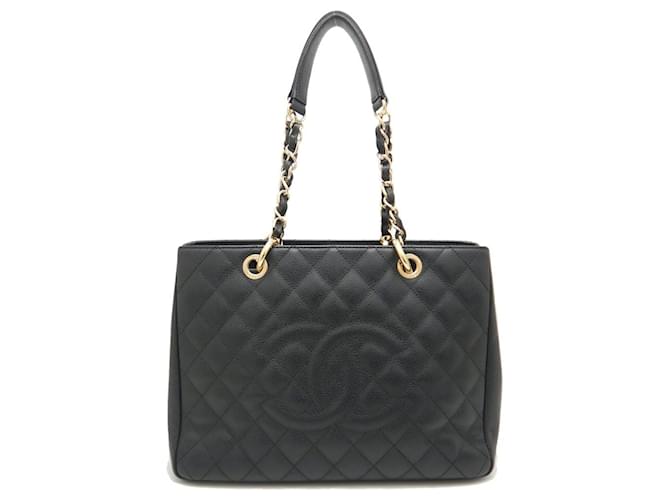 Chanel Grand Shopping Tote en cuir caviar noir  ref.1508493