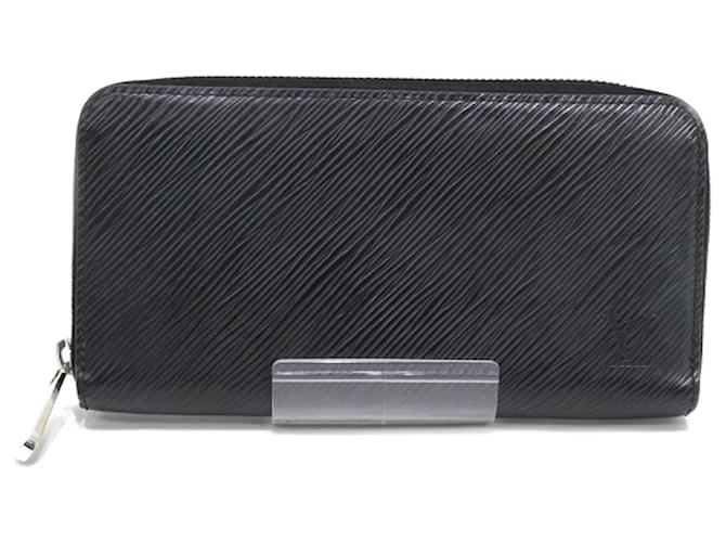 Cartera Zippy Epi Louis Vuitton Negro Cuero  ref.1508633