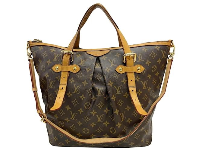 Louis Vuitton Palermo GM Monogram Tote Bag Braun Monogramm Lackleder  ref.1508727