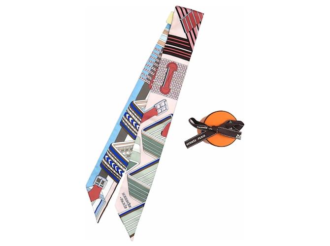 Foulard en soie Zigzag Twilly d'Hermès  ref.1508847