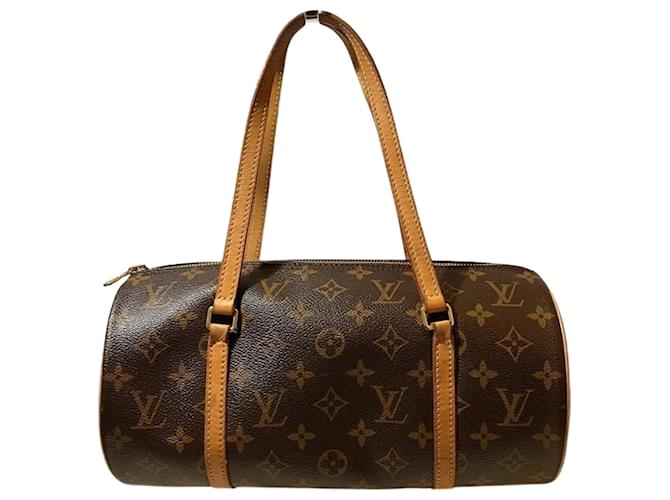 Louis Vuitton Monogram Papillon 30 Handbag Brown Patent leather  ref.1508886