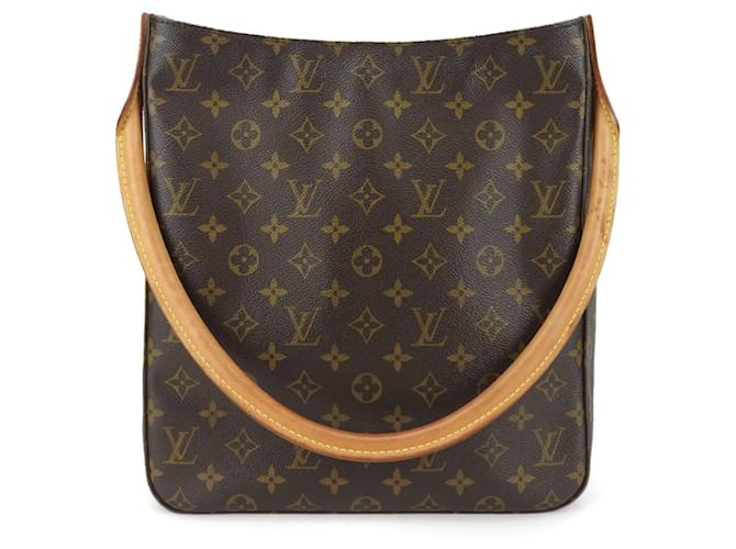 Bolso de Hombro Monogram Louis Vuitton Castaño Cuero Charol  ref.1508964