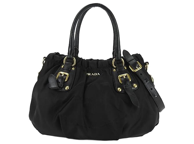 Borsa a mano nera Prada