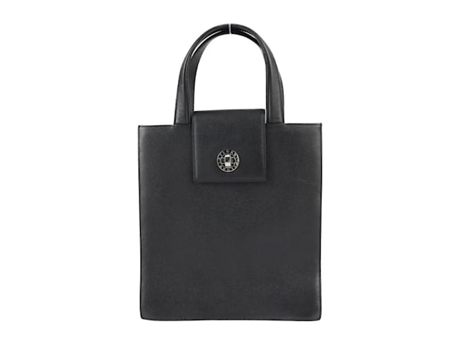 Bulgari Bolsa de couro Bvlgari Bvlgari Preto  ref.1509015