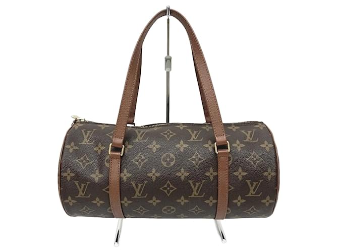 Sac à main Louis Vuitton Monogram Papillon 30 Cuir vernis Marron  ref.1509064