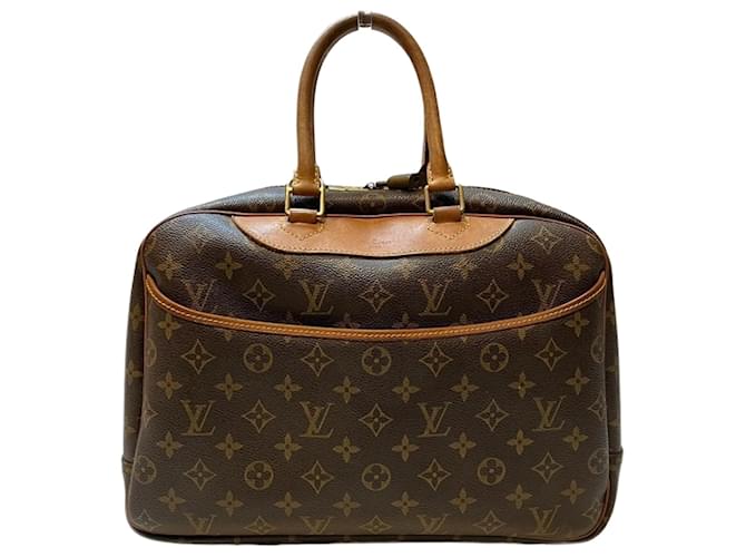 Louis Vuitton Monogram Deauville Handbag Brown Patent leather  ref.1509075