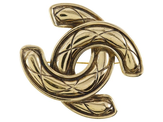 Spilla placcata in oro Chanel Coco D'oro