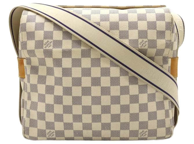 Bolsa de Ombro Louis Vuitton Damier Azur Naviglio Plástico  ref.1509326