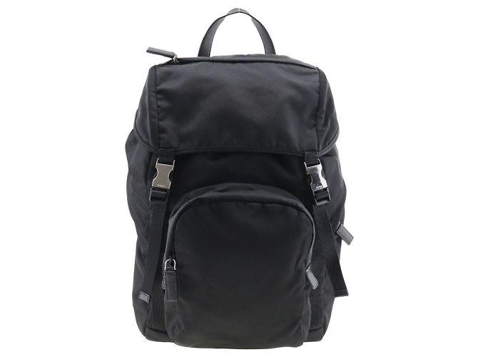 Prada Nylon Backpack 2VZ135 Black