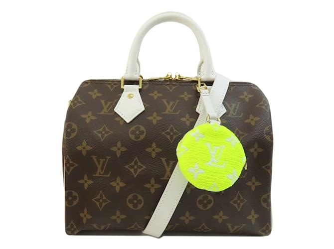 Borsa Louis Vuitton Speedy Bandoulière 25 Monogram Marrone Monogramma Pelle verniciata  ref.1509446