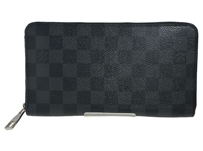 Zippy Louis Vuitton Damier Graphite Long Wallet Black