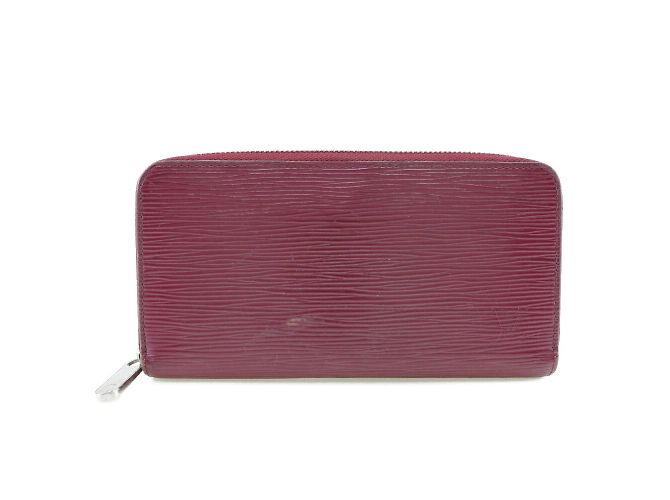 Monedero de cuero Epi Louis Vuitton Roja