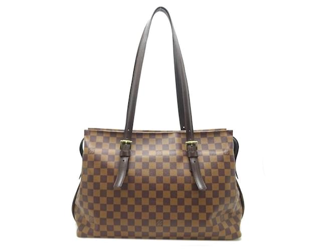 Sac à main Chelsea N51119 de Louis Vuitton Toile Marron Damier ebène  ref.1509686