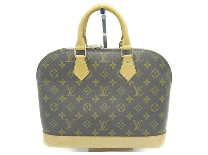 Bolsa de mão Alma Monogram Louis Vuitton Couro Couro envernizado  ref.1509746