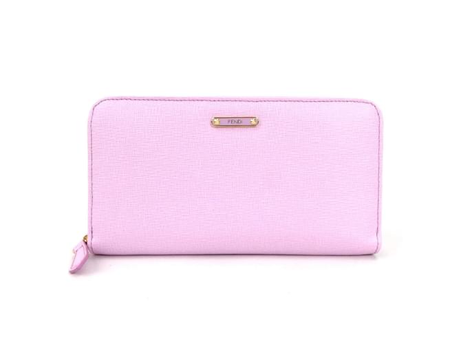 Fendi Pink Leather Coin Purse  ref.1509820