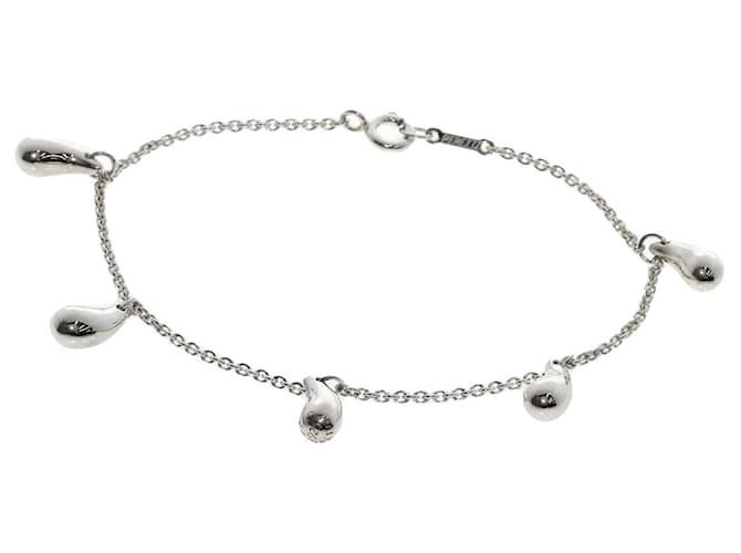Tiffany & Co Pulseira de charme em prata com gota Tiffany 5P  ref.1509996