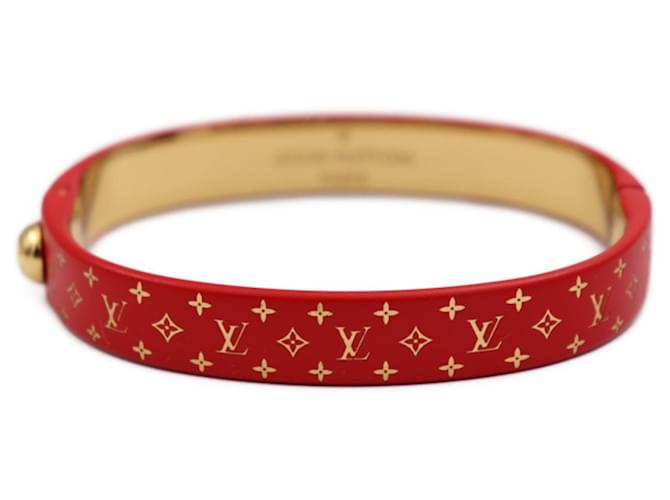 Bracelet Cuff Nanogram Louis Vuitton Métal Rouge Doré  ref.1510213