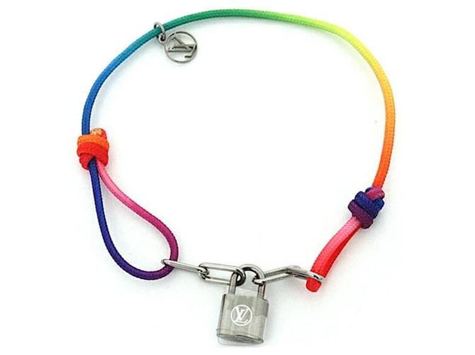 Bracelet en cordon en titane Rainbow Silver Lockit de Louis Vuitton Brasserie Multicolore  ref.1510274