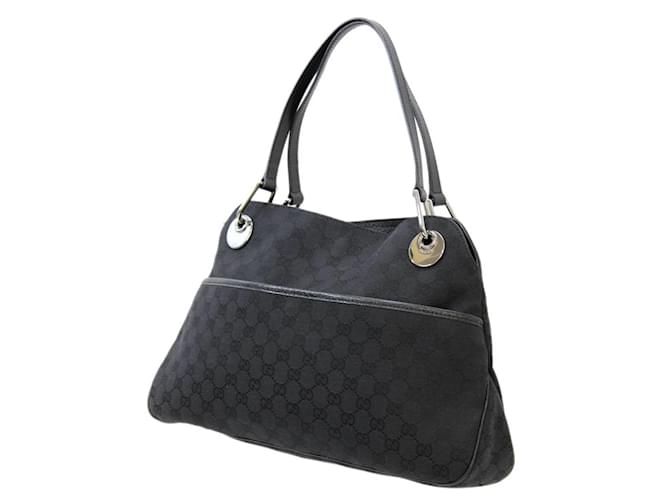 Sac fourre-tout Gucci GG Canvas noir Toile  ref.1510307