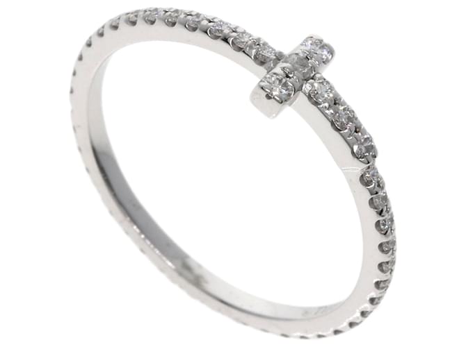 Tiffany & Co Bague en fil de diamant Tiffany en or blanc 18K  ref.1510396