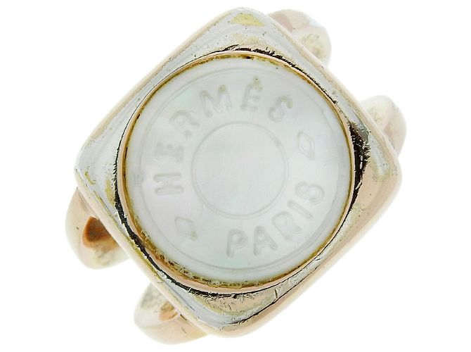 Hermès Hermes Corozo Serie vergoldeter Ring
