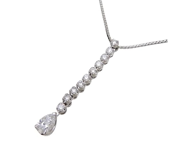 Autre Marque Monnickendam 0.31ct Diamond Women's Necklace in 18K White Gold Golden  ref.1510448