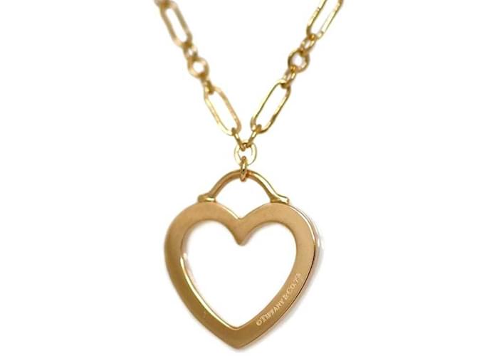 Tiffany & Co Tiffany Sentimental Heart Necklace in Pink Gold Golden  ref.1510492