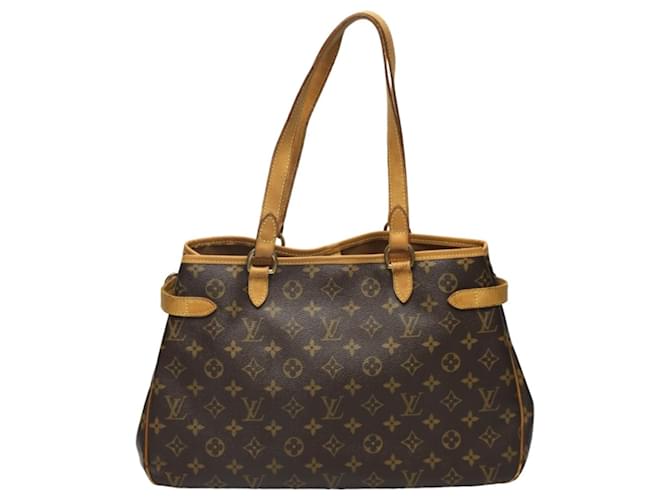 Sac tote Batignolles Horizontal Monogram Louis Vuitton Cuir vernis Marron  ref.1510615