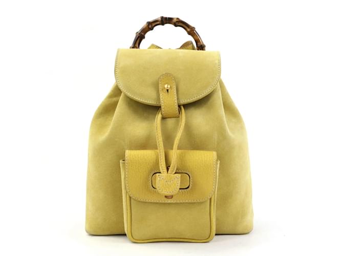 Gucci yellow backpack best sale